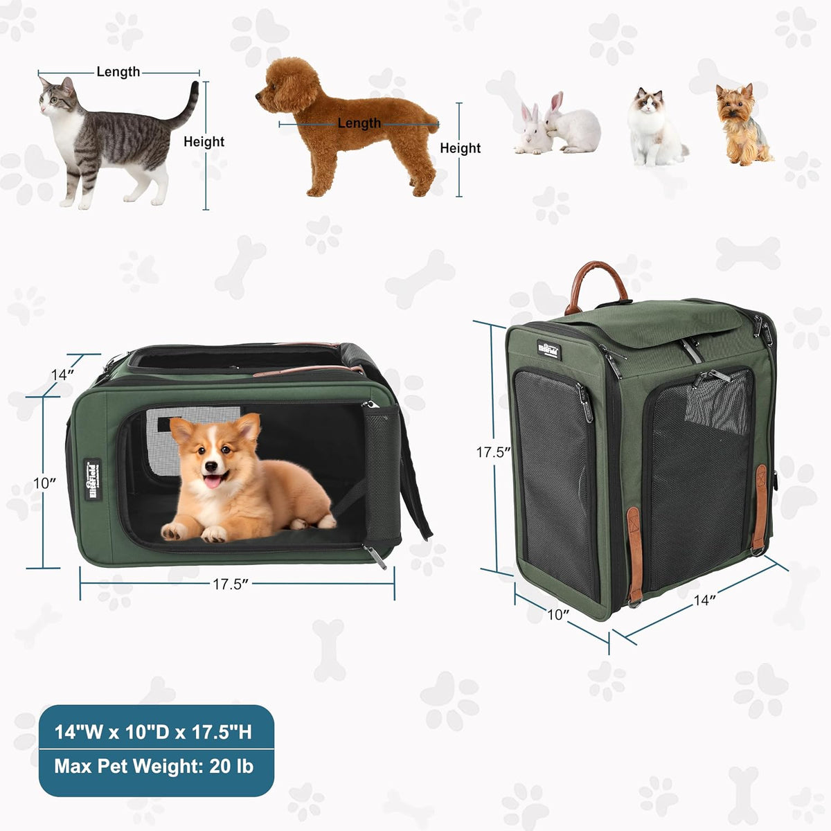 EliteField Deluxe Backpack Pet Carrier for Cats and Dogs (3-Year Warranty)