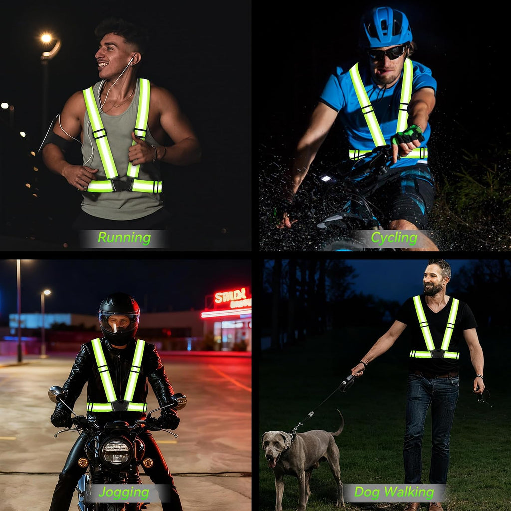 3PCS Reflective Vest Running Gear