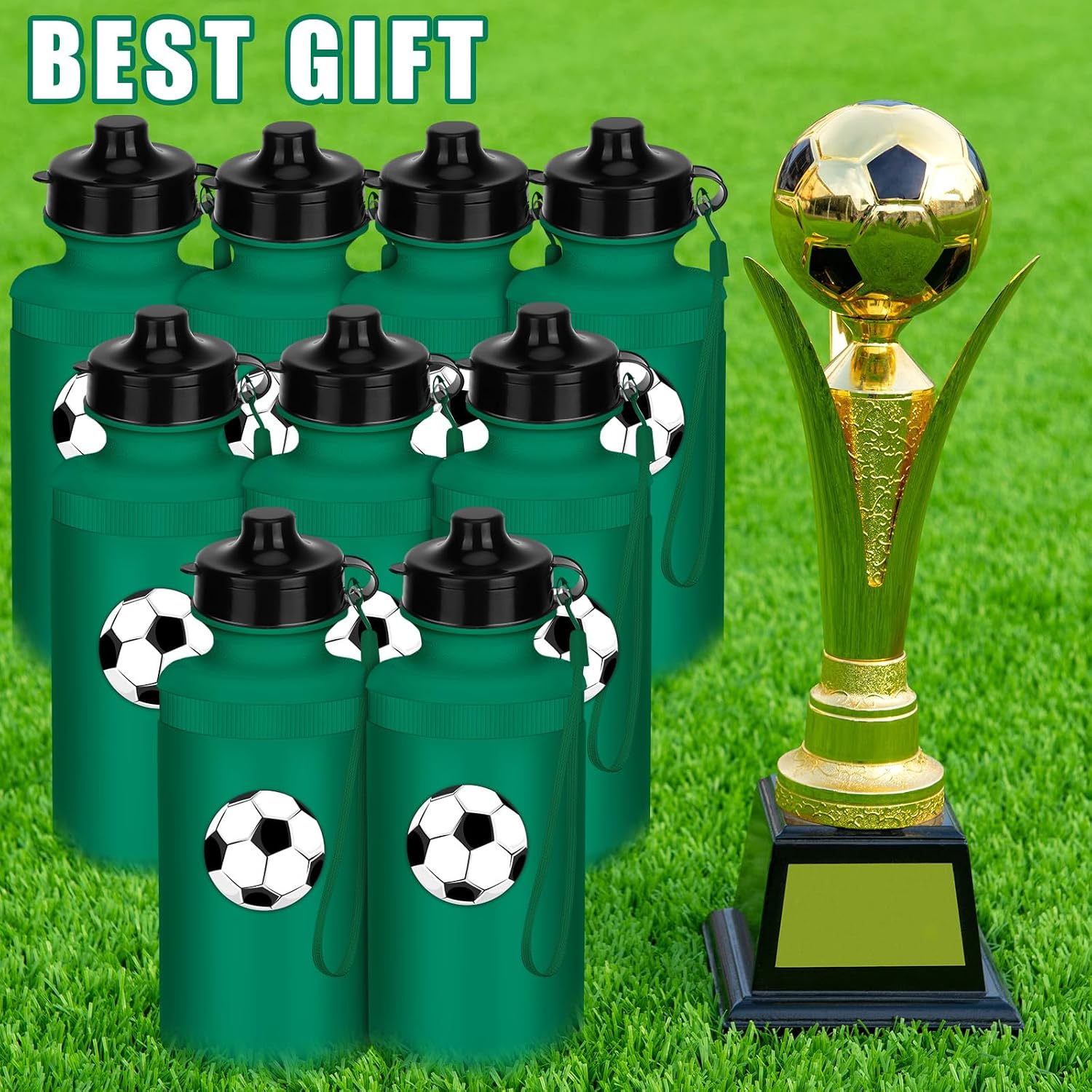 Ziliny 72 Plastic Sports Water Bottles Bulk for Kids 20 Oz
