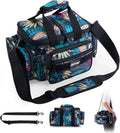 Goture Fishing Tackle Bag, Freshwater Saltwater Fishing Bag, Blue Leaf