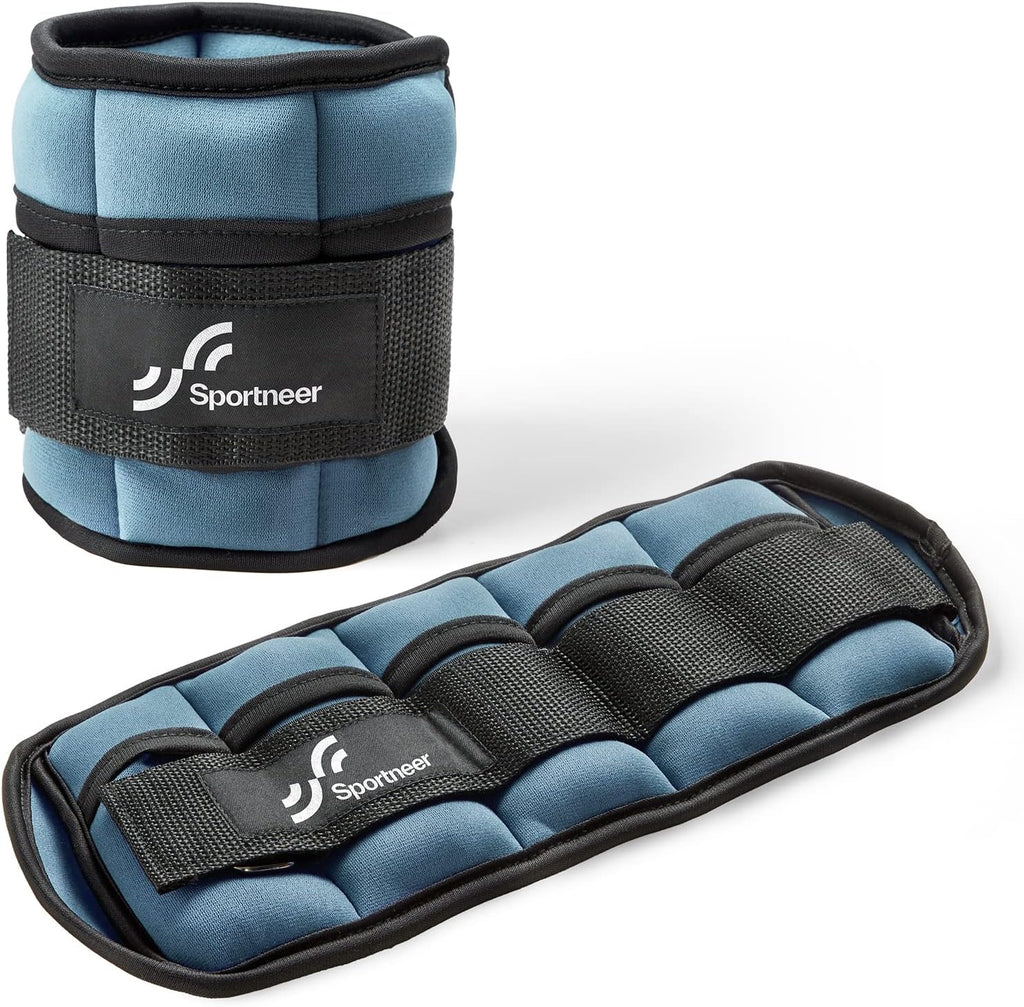 Sportneer Adjustable Ankle Weights, 2-10 lb per Pair, Removable Weights