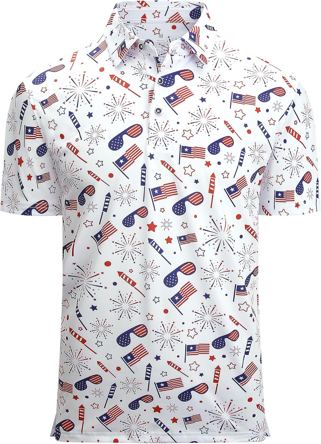 Esabel.C Golf Shirts for Men Moisture Wicking Dry Fit Short Sleeve Polo