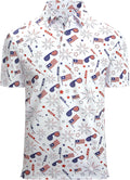 Esabel.C Golf Shirts for Men Moisture Wicking Dry Fit Short Sleeve Polo