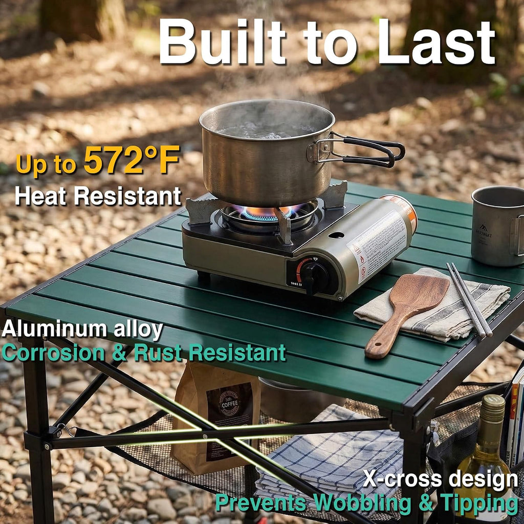 Portable Folding Camping Table Lightweight with Adjustable Height