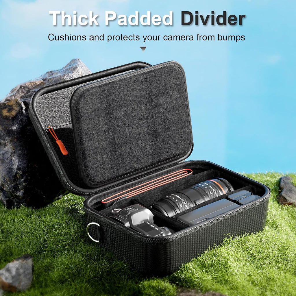 ProCase Hard Shell Digital Camera Case for Canon Rebel T7 -Black