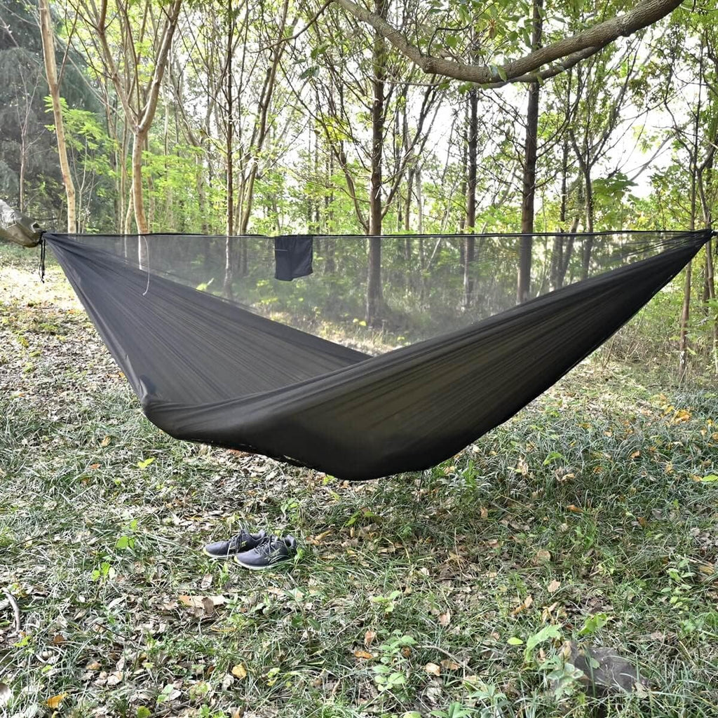 onewind 11ft Camping Double Hammock with Mosquito Net, Ridgeline and Straps