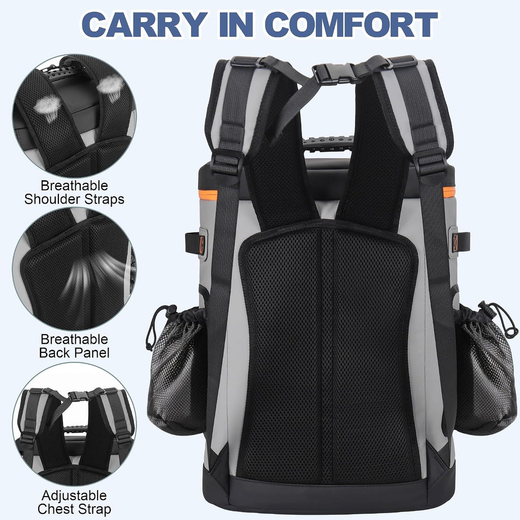 39 Can Insulated Backpack Cooler, Waterproof, Leak Proof