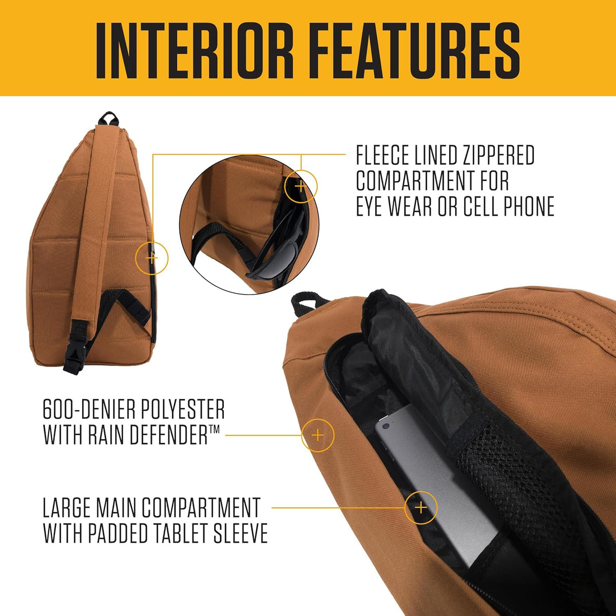 Carhartt Classic 10L Multi-Carry Sling Bag Carhartt Brown