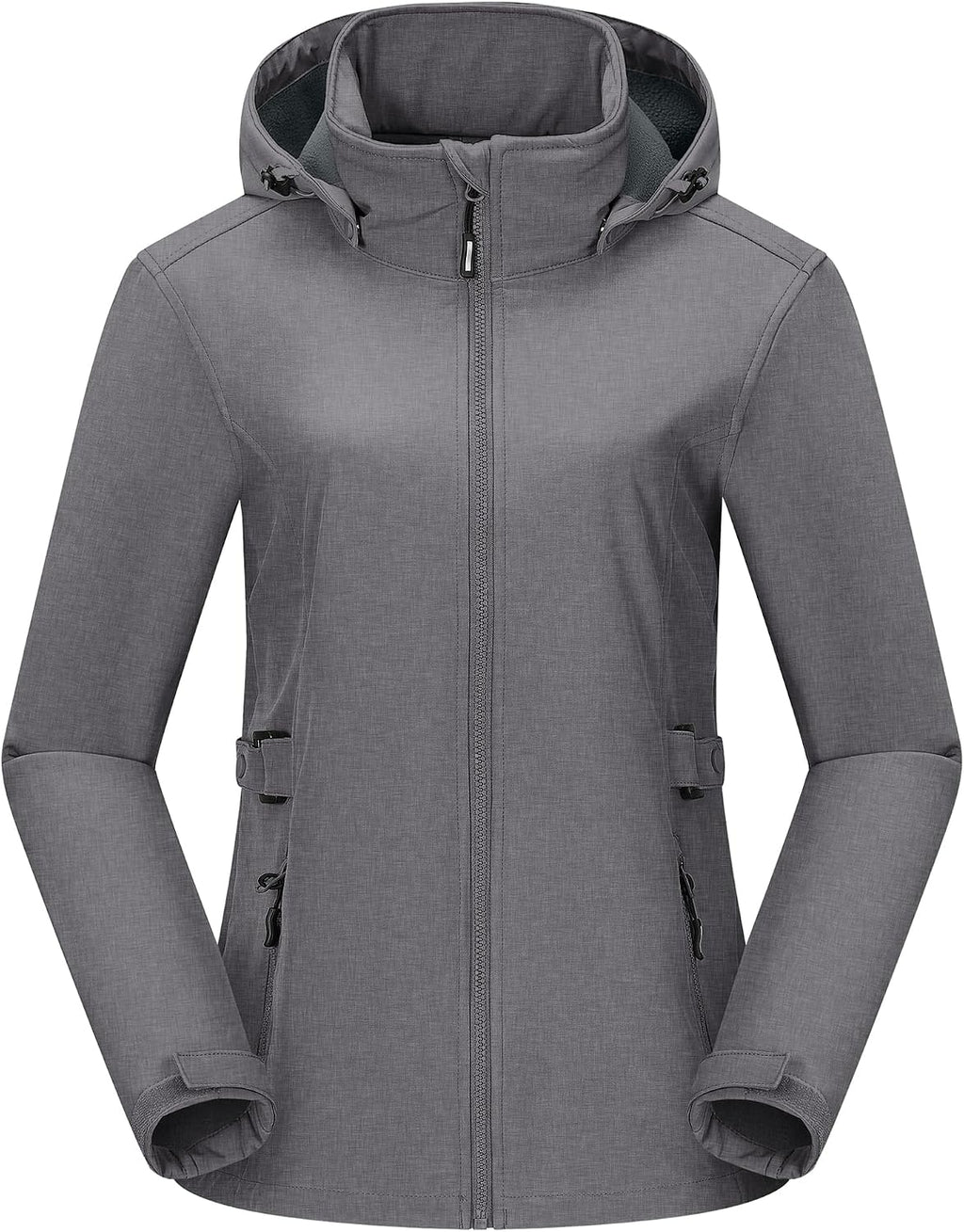 Outdoor Ventures Women's Fleece Lined Rain Jacket Waterproof Softshell Coat