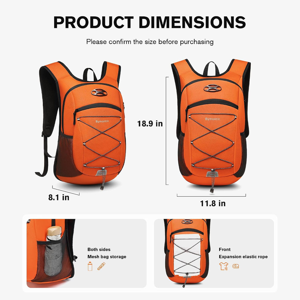 Ultra-Light Soft Hiking Daypack With Cushioned Breathable Back Panel