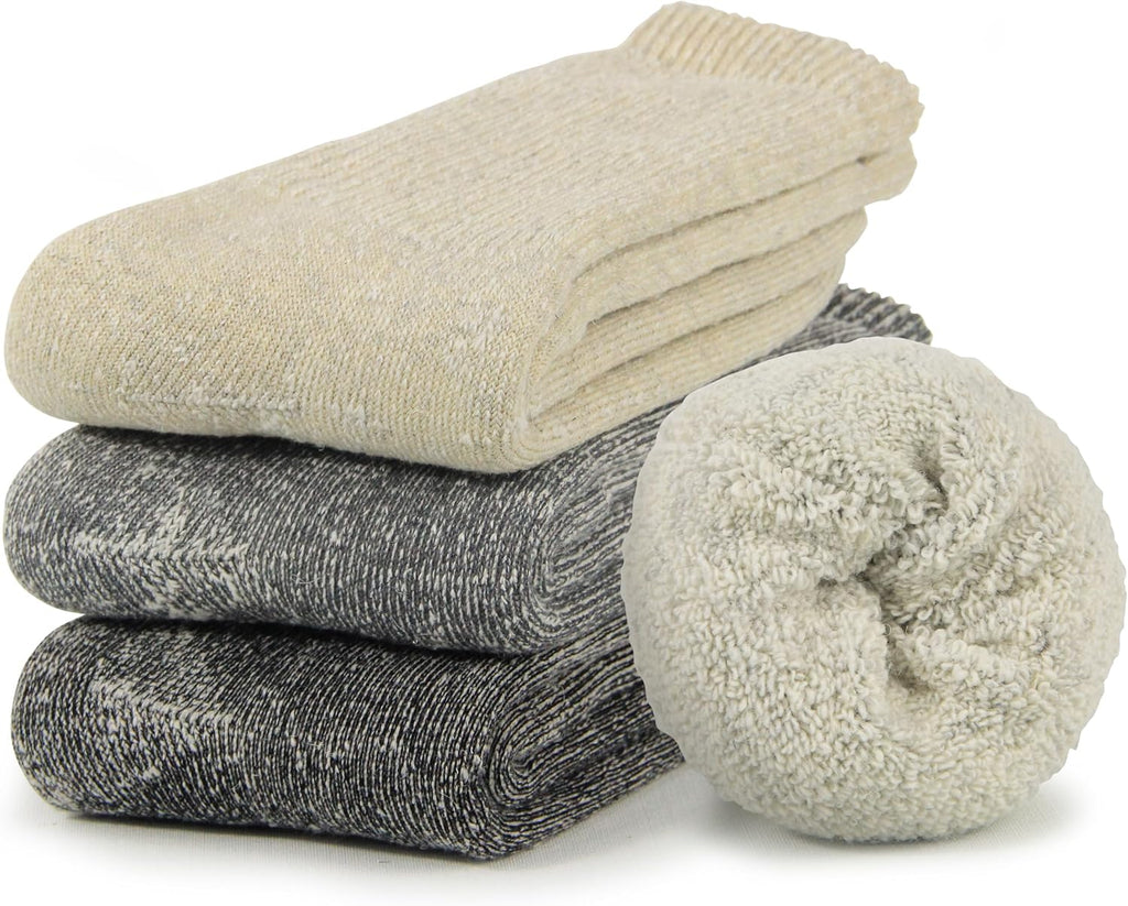BomKinta Wool Hiking Socks Women Merino Thick Warm Thermal Boot Sock 5-11