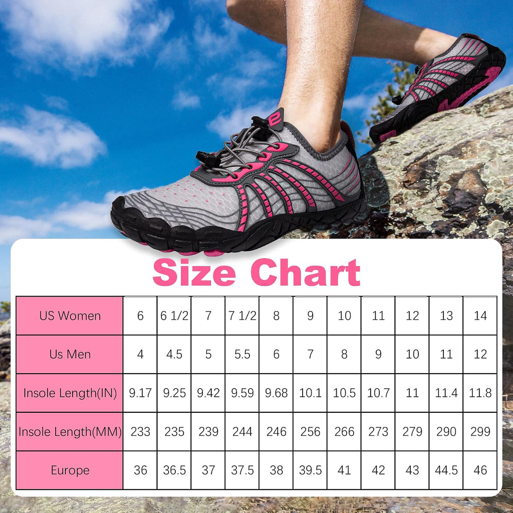 Water Shoes for Women Men, Barefoot Quick Dry Pool Shoes for Outdoor