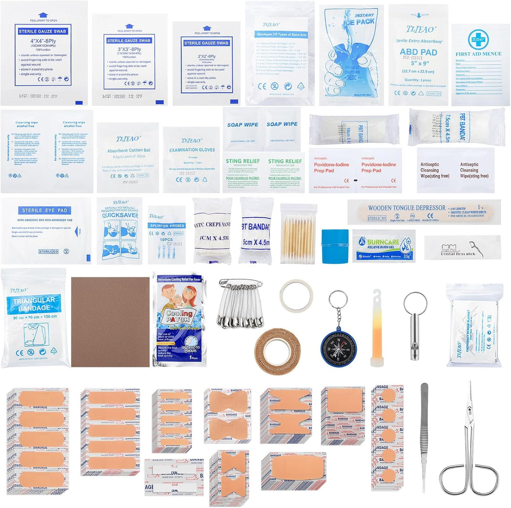 330-Piece Comprehensive First Aid Kit for Home, Car, Travel