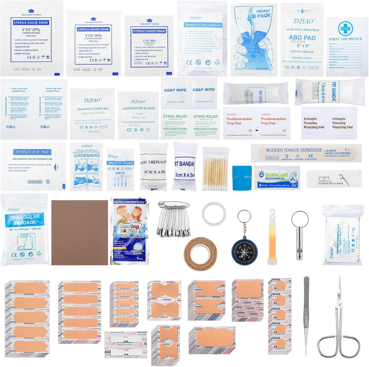 330-Piece Comprehensive First Aid Kit for Home, Car, Travel