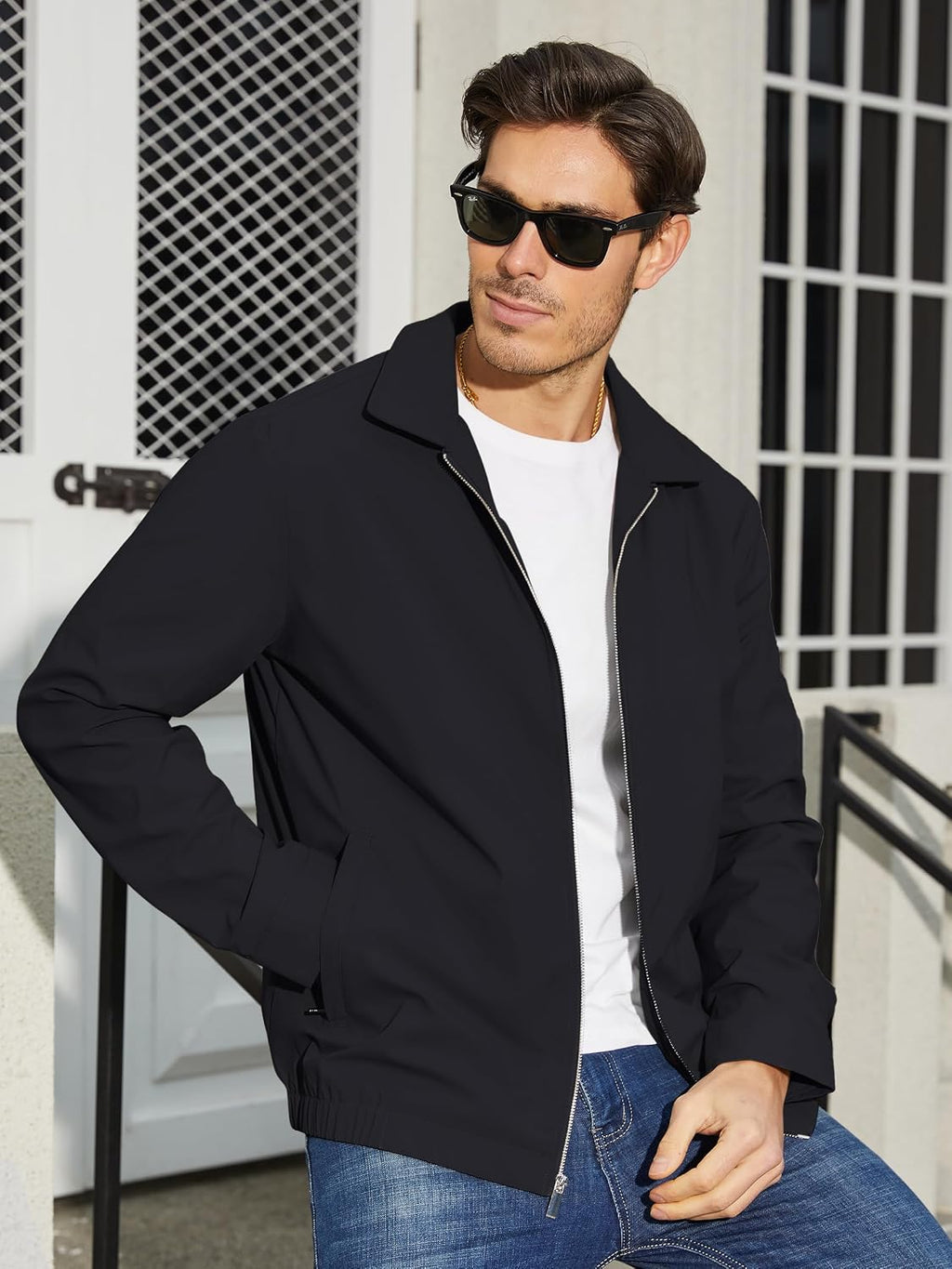 TACVASEN Men's Lightweight Jacket Fall Water-repellent Windbreaker Jackets