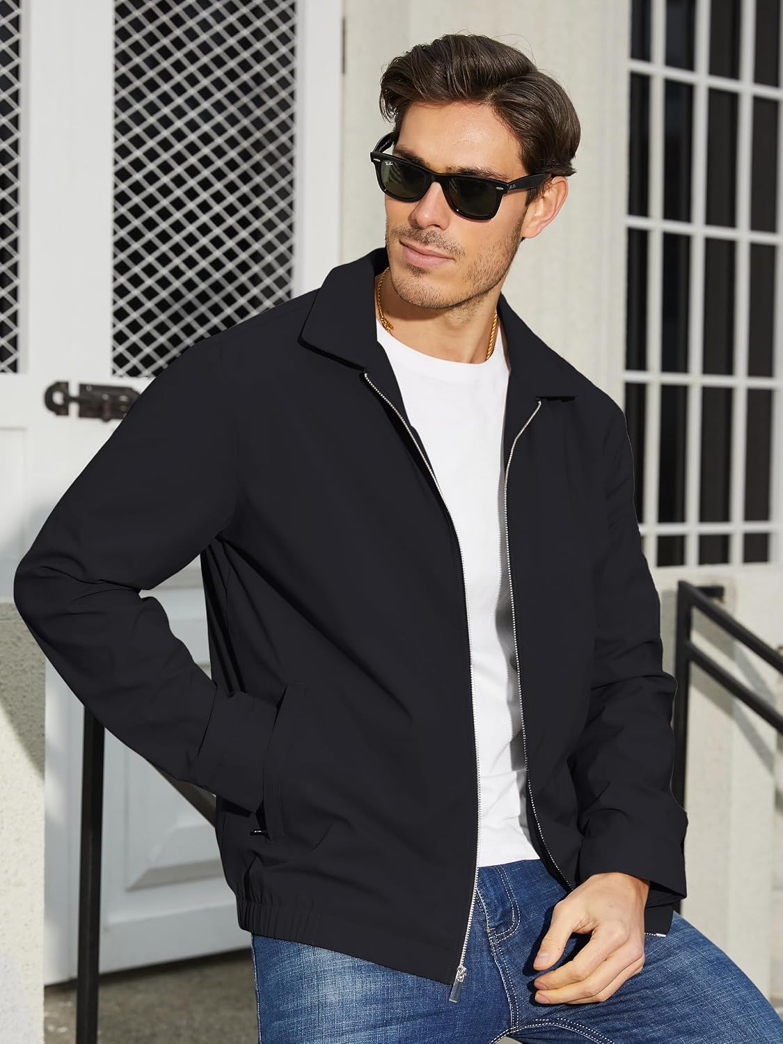 TACVASEN Men's Lightweight Jacket Fall Water-repellent Windbreaker Jackets