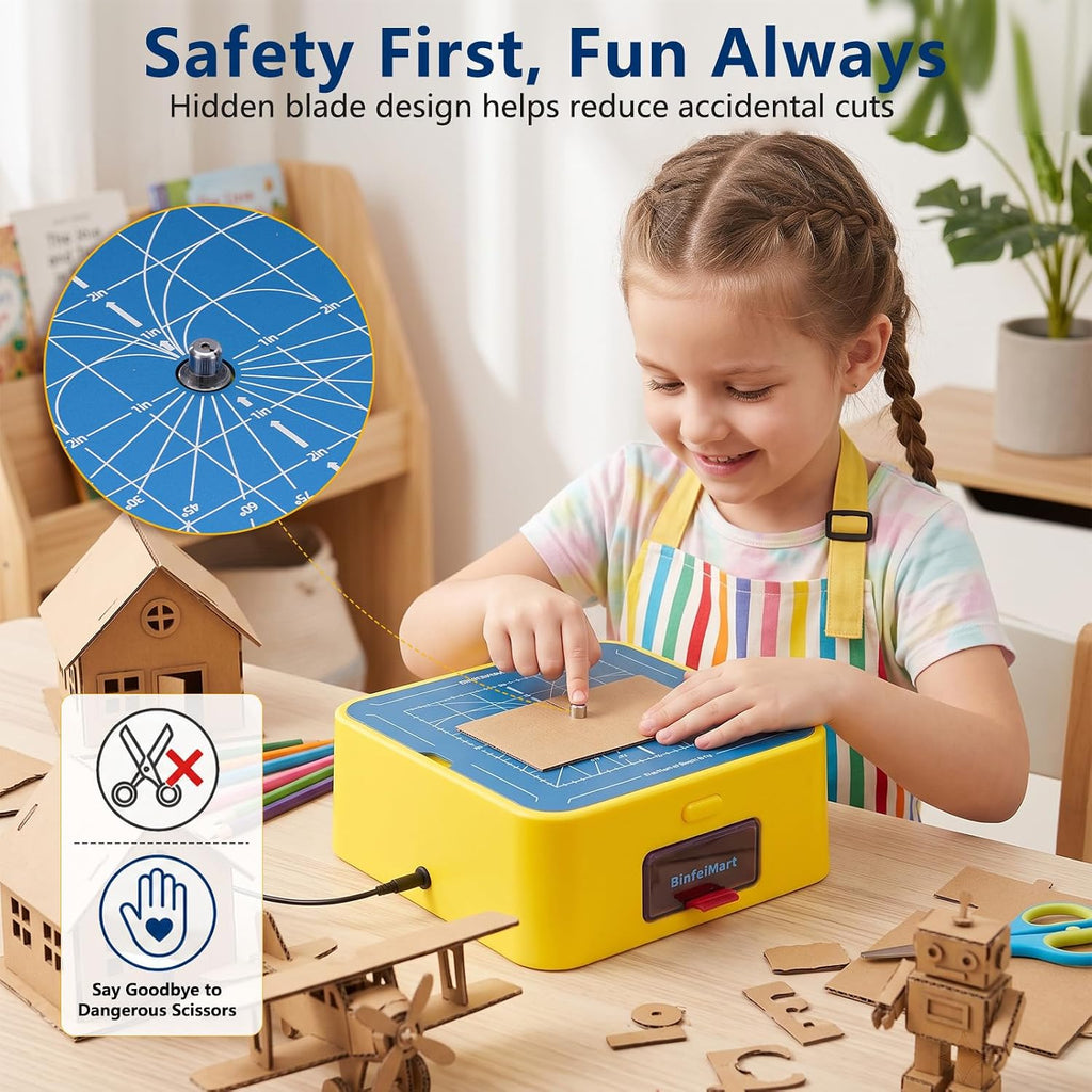 | Cardboard Cutter for Kids, Safe DIY Craft Tool for STEM Projects