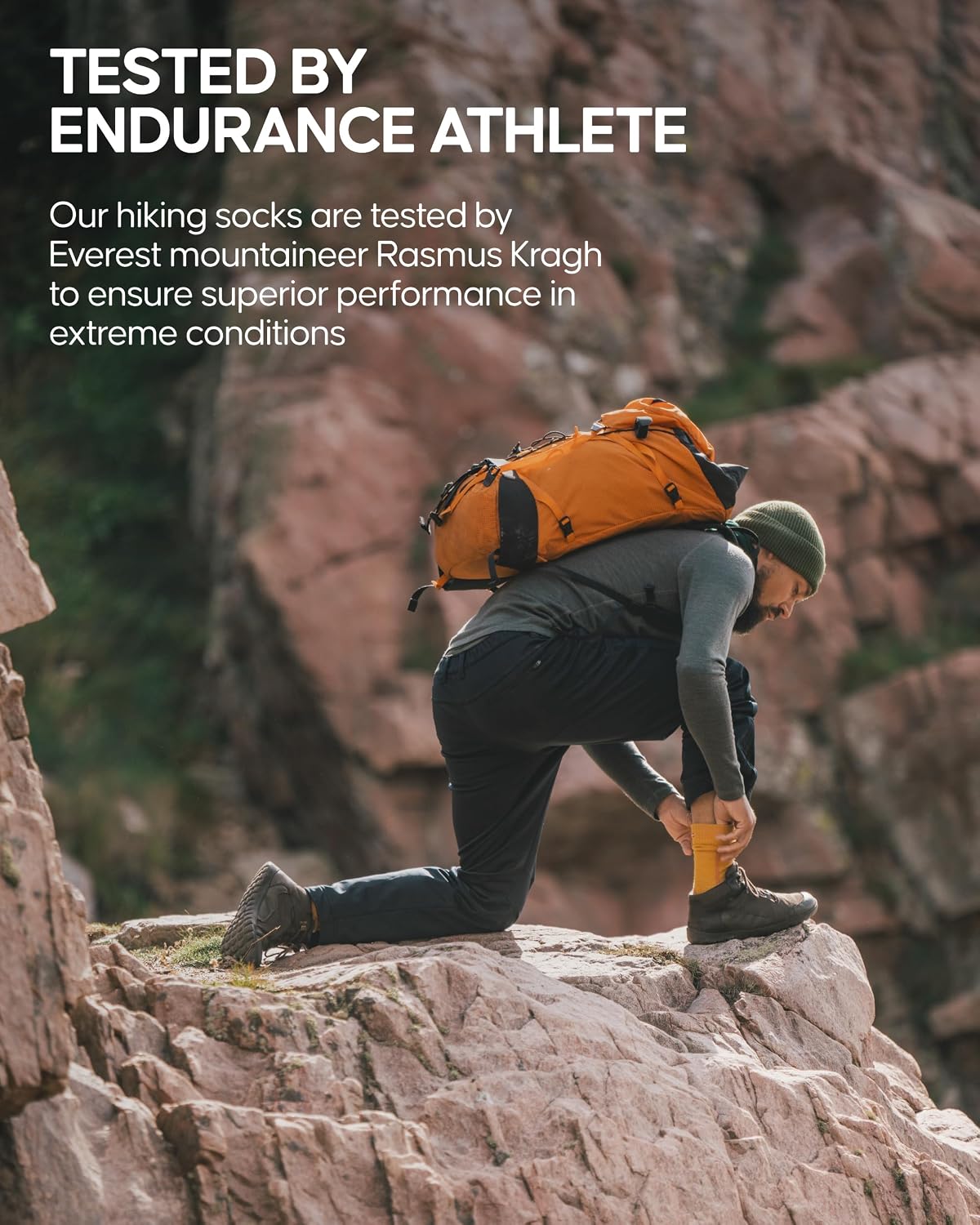 DANISH ENDURANCE Merino Wool Hiking Socks, Lightweight, 3 & 5-Pack