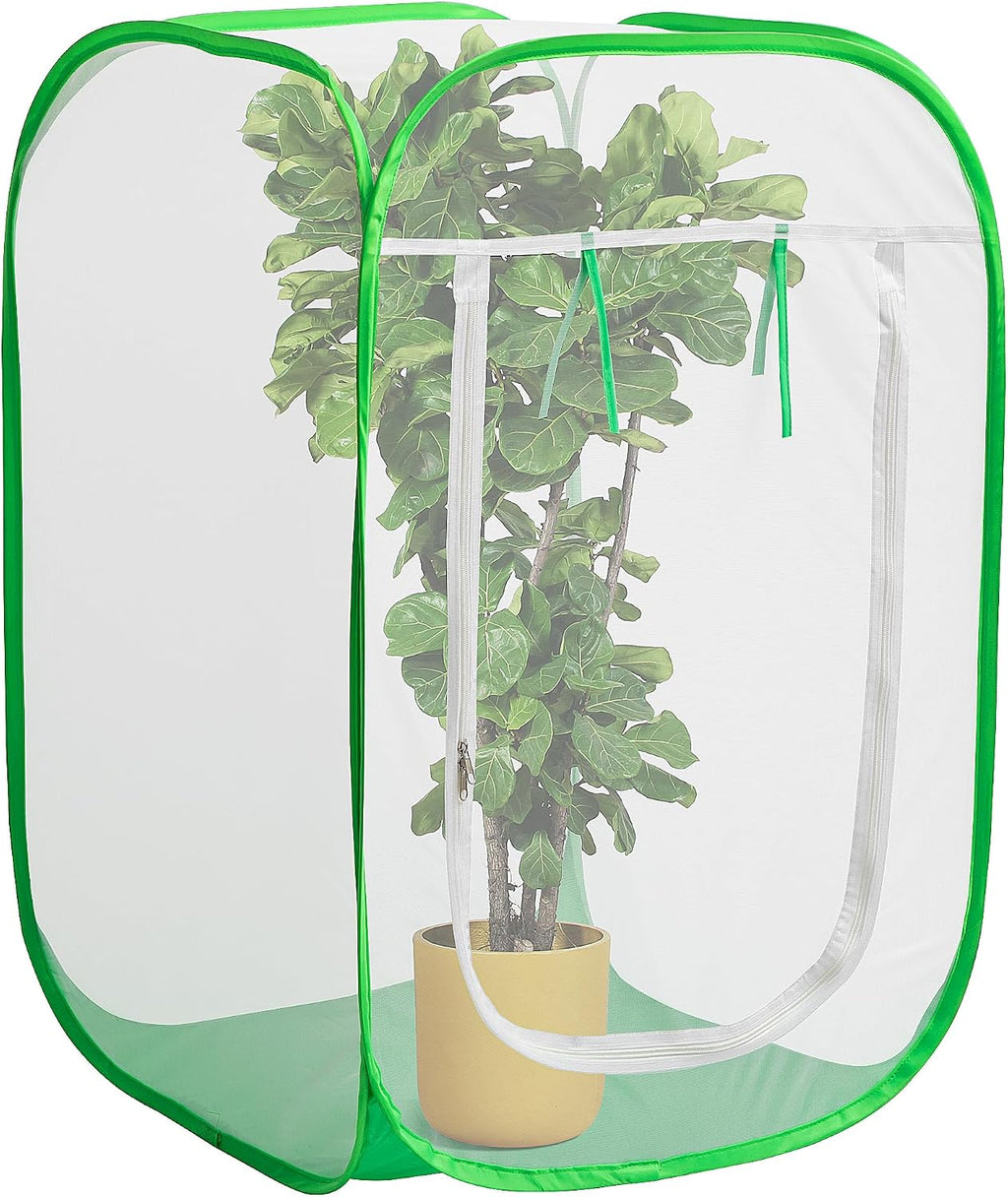 24"x24"x36" Pop Up Garden Mesh Plant Cover, Plant Protectors Mesh Enclosure