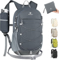 BECOJADDE Hiking Backpack 20L Small Backpack Packable Day pack Water Resistant Lightweight Travel Backpack for Women Men with Shoulder Strap Pockets for Hiking Camping Outdoor, Grey