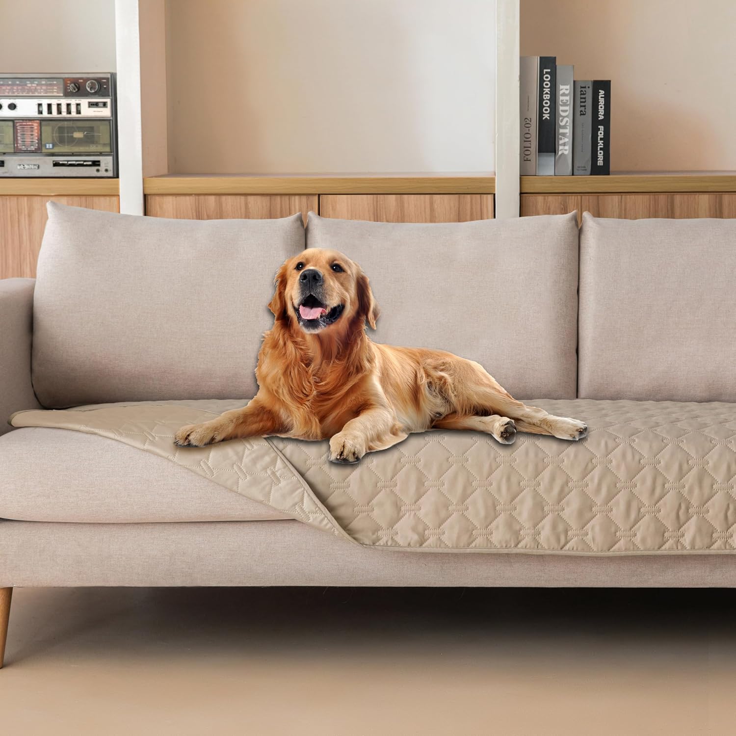 gogobunny Waterproof Dog Blanket, Couch Covers for Sofa, Reusable Pee Pads