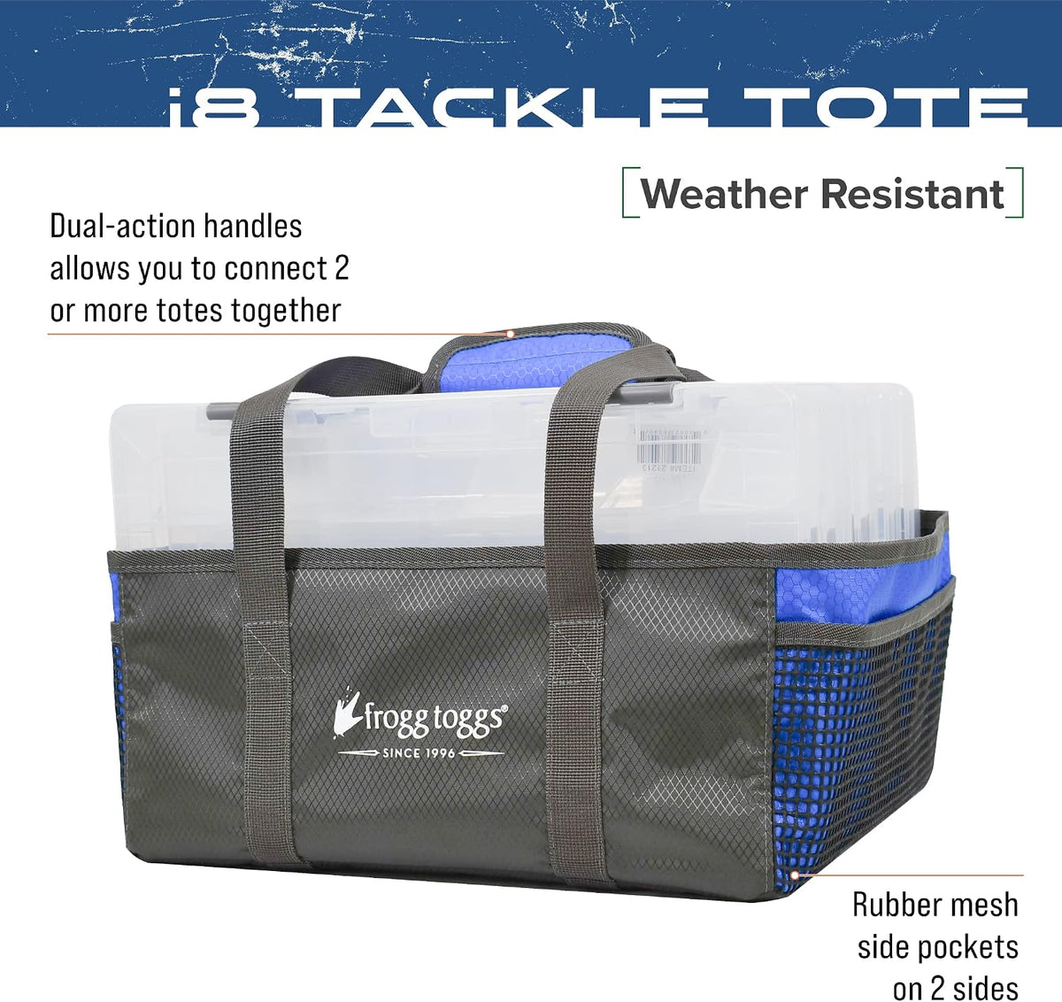 FROGG TOGGS Fishing Tray Tote, Secures Organizes and Protects Tackle Trays