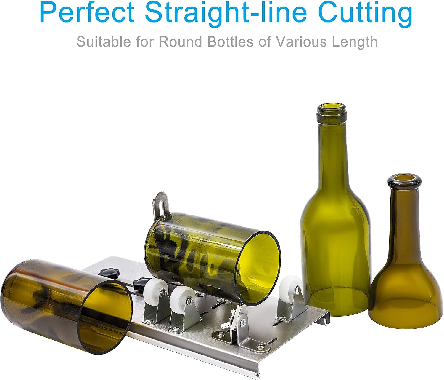 Glass Bottle Cutter, Upgraded Bottle Cutting Tool Kit for Round Bottles
