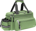 MOSISO Bike Rack Bag with Rain Cover, Bike Trunk Cooler Handag,Wllow Green