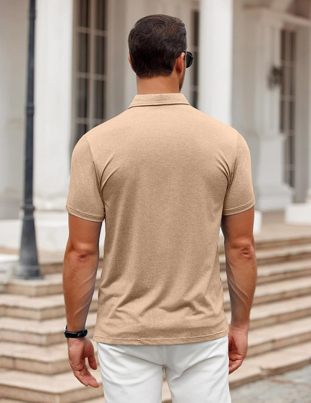 COOFANDY Men's Polo Shirt Golf Quick Dry Performance Short Sleeve Moisture Wicking Athletic Polo Collared Tennis T-Shirt
