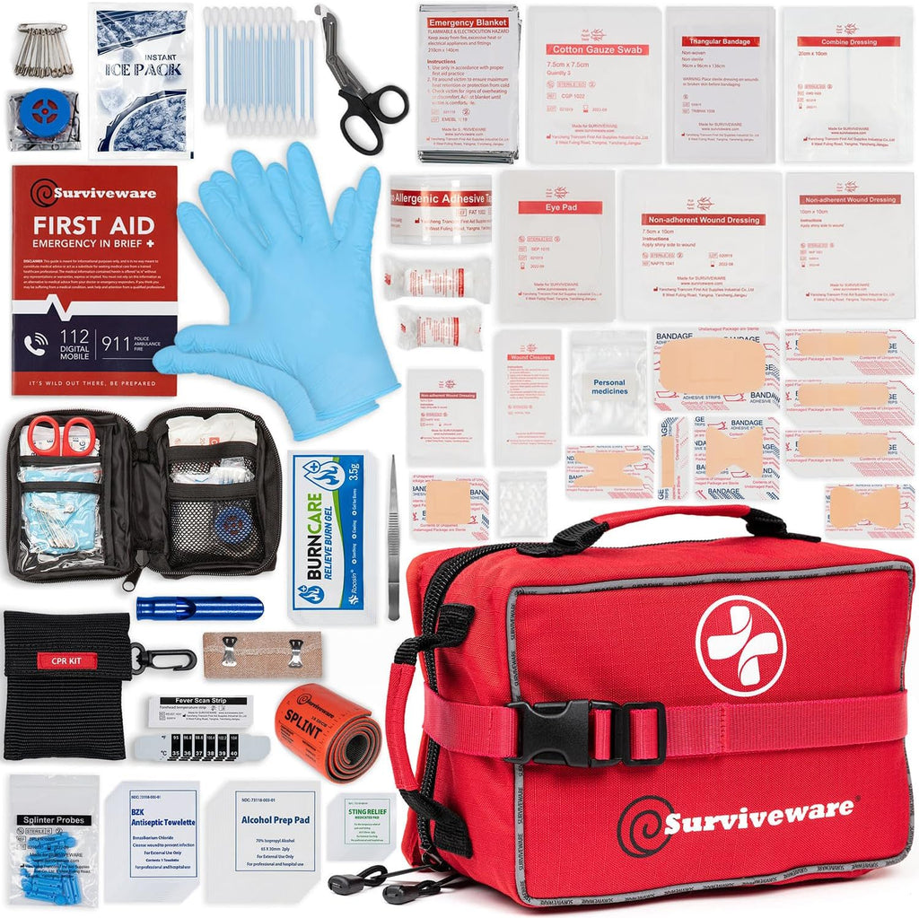 Surviveware Comprehensive Premium Survival First Aid Kit