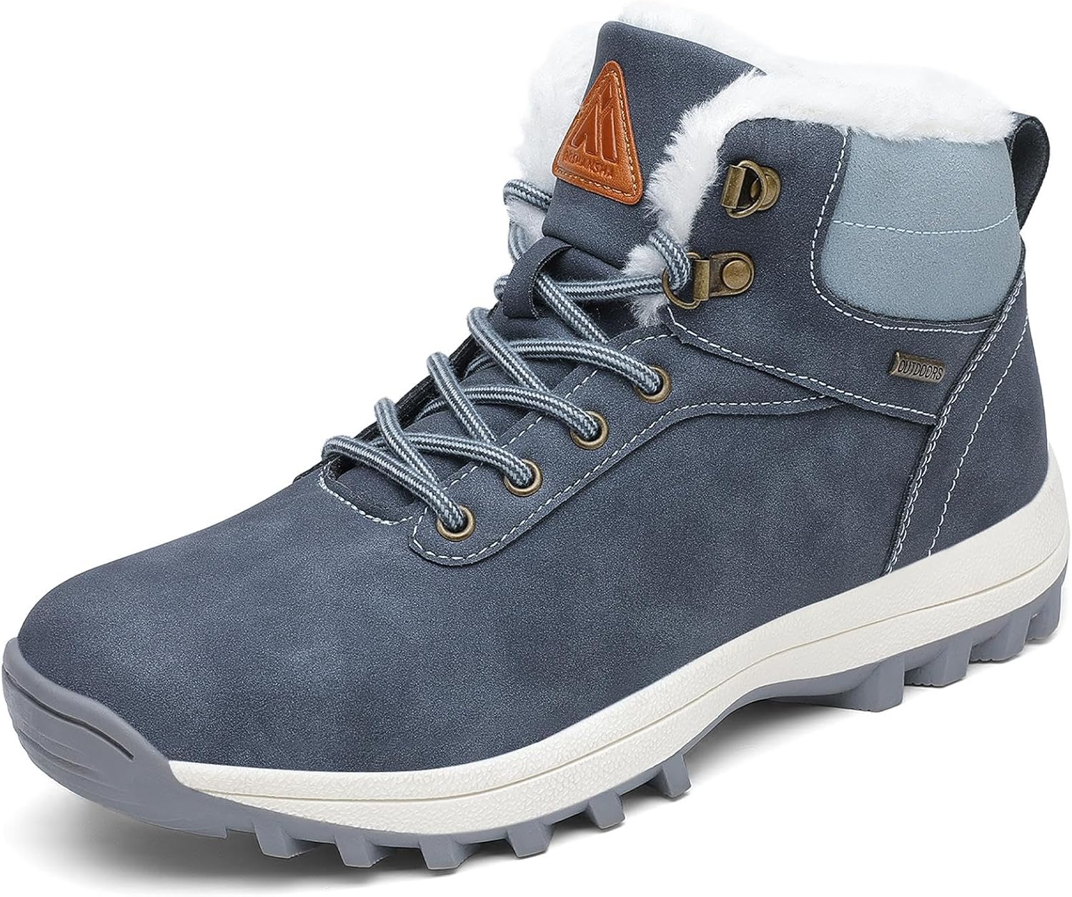 Mishansha Men's Waterproof Snow Boots, Warm Winter Boots