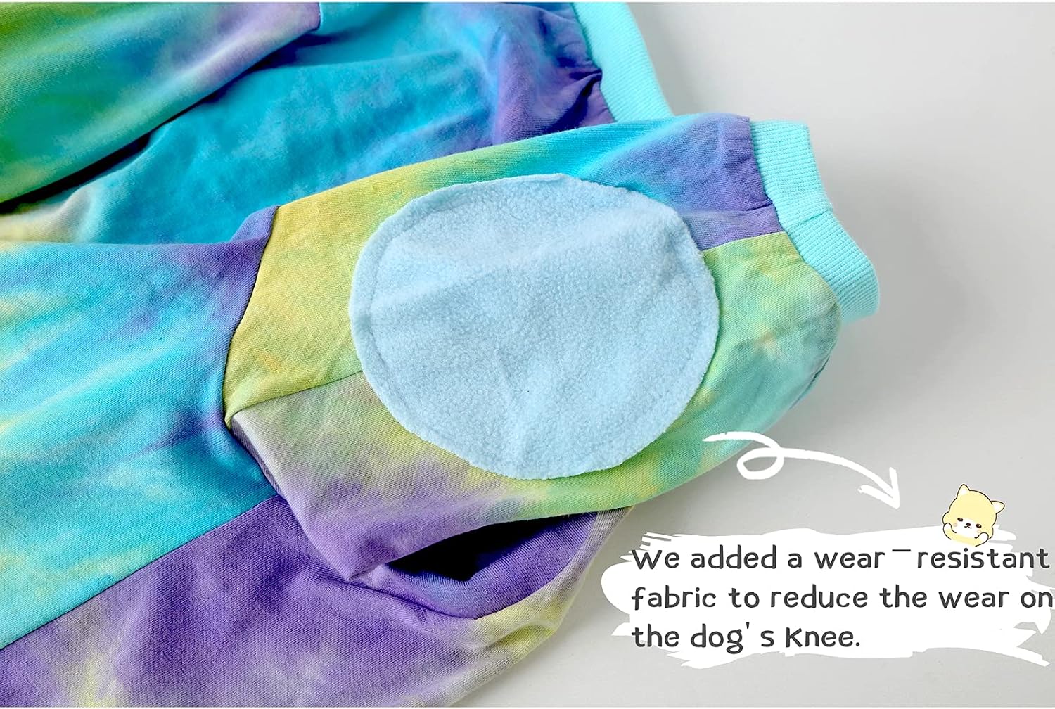 Tie Dye Dog Clothes for Extra Large Dogs Breathable Cotton Dog Shirt Dog Pajamas Big Dogs Boy Girl Blue 3XL