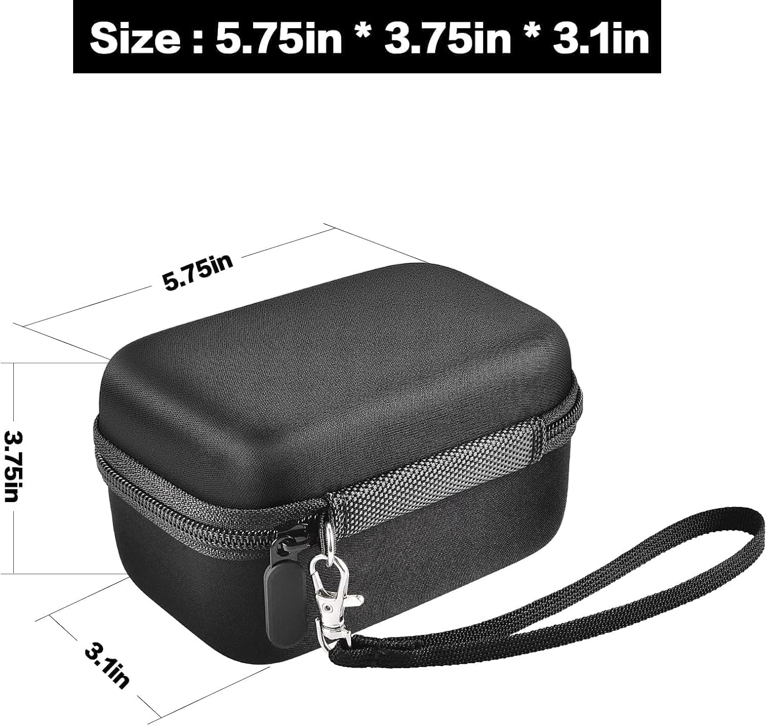 Digital Camera Case for Travel & Cruises, Case Only, Black Inner