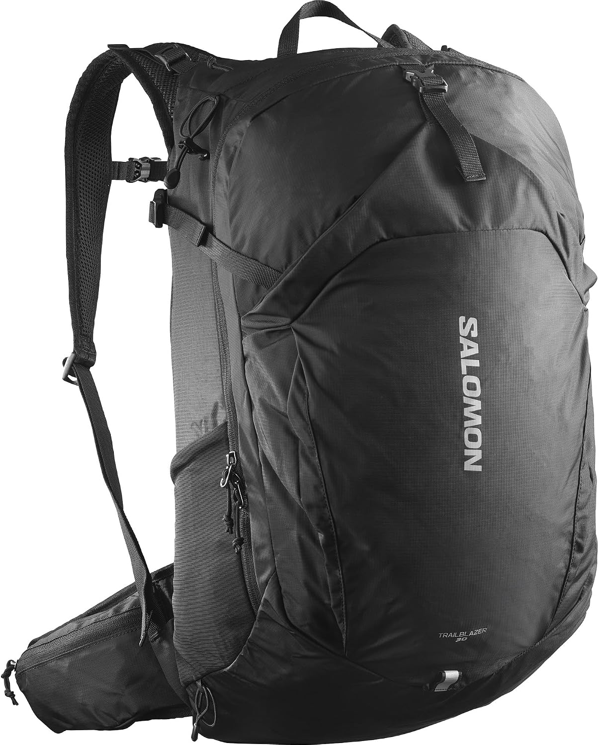 Salomon Unisex Trailblazer 30, Hiking & Trekking Backpack, 30-Liter - Mazarine Blue/Ghost Gray