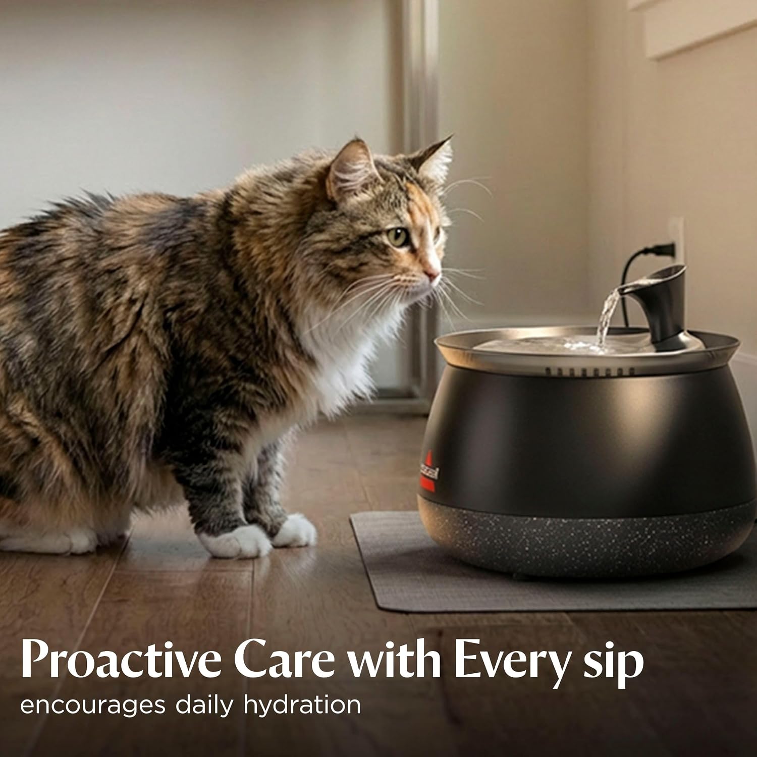 BISSELL HydrateWell Cat Water Fountain, 91oz, 4408
