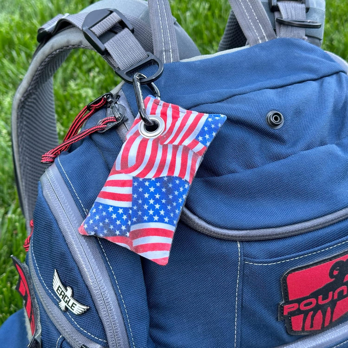 HYZER HOUND DISCS Disc Golf Chalk Bag with Carabiner, Dry Hands