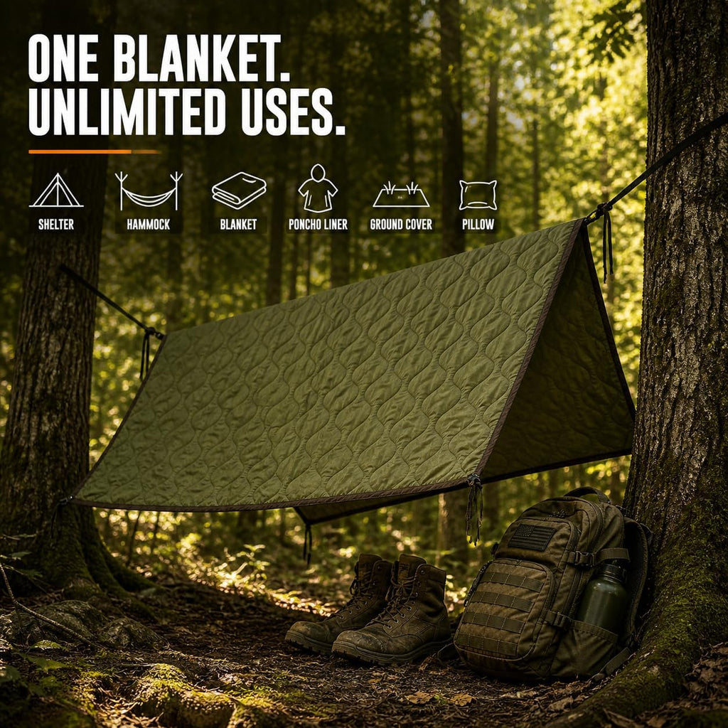 USGI Industries Woobie Blanket, Insulated Water-Resistant Poncho Liner
