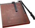 18" Guillotine Paper Cutter, 12-Sheet Precision Trimmer with Safety Lock