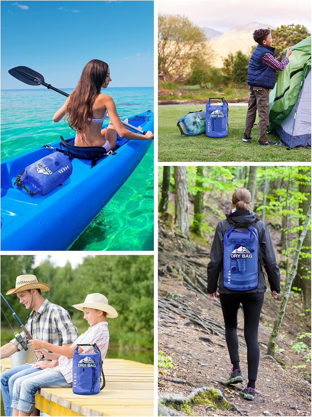 HEETA Dry Bag Waterproof Backpack with Phone Case 5L/10L/20L/30L/40L