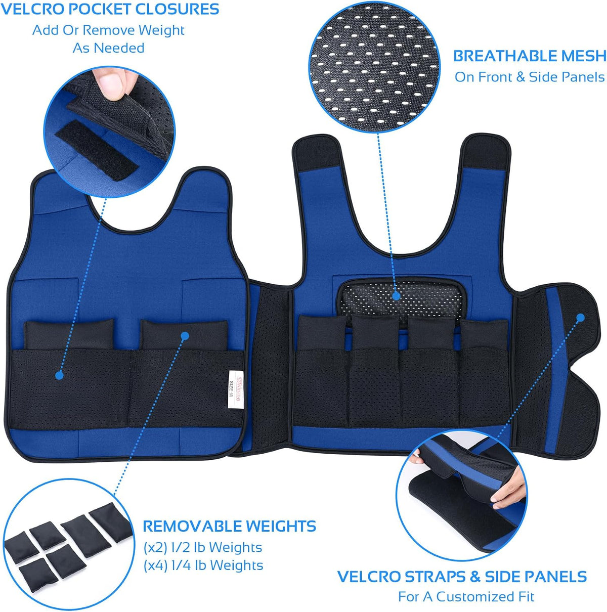 Weighted Vest for Kids with Sensory Needs(Small, Ages 2-4) - Compression Vest for Children with Autism, SDP, ADHD, ADD, Sensory Overload - Kids Weighted Vest Includes 2lbs Adjustable Weights