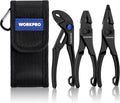 WORKPRO 3-Piece Mini Pliers Set with Pouch, Pocket Pliers, EDC Tool Gift