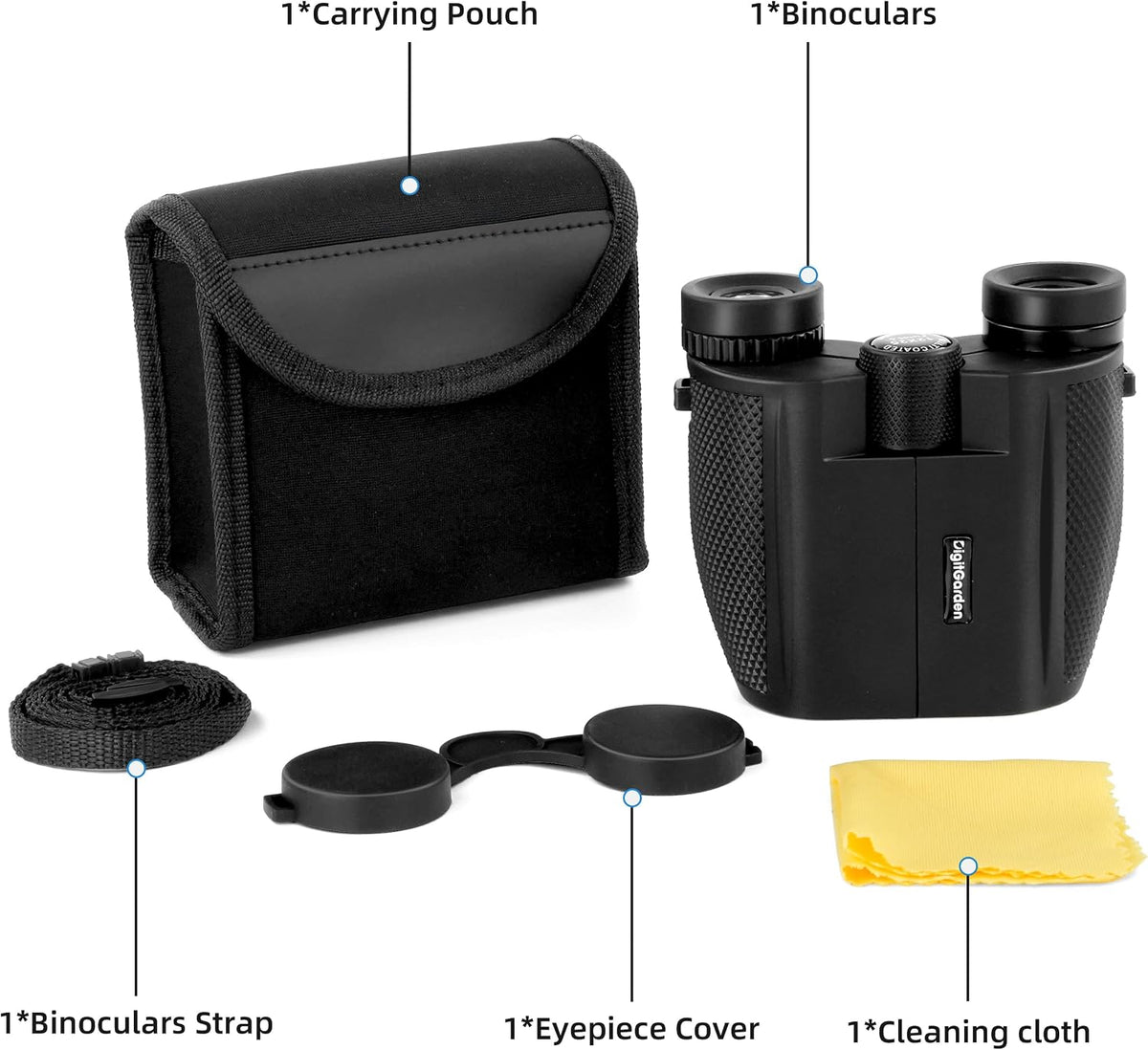 Binoculars for Adults and Kids, 12x25 Compact Binoculars for Bird Watching
