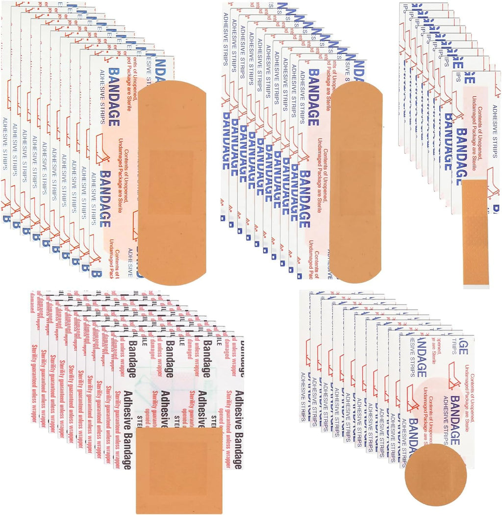 Lounsweer 720 Pcs Assorted Bandage Bulk Waterproof Adhesive Variety Bandage