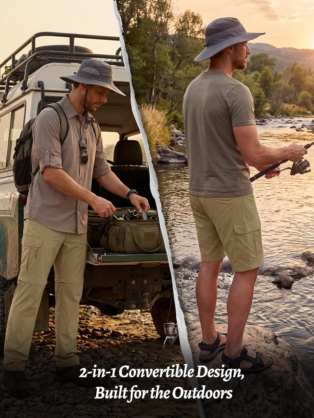 Men’s Safari Lightweight Convertible Hiking Pants
