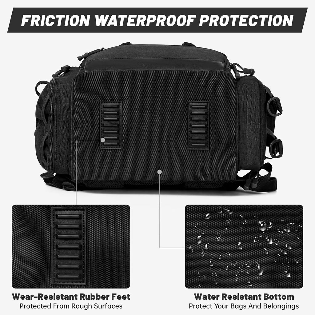 40L Tackle Fishing Backpack with 2 Rod Holders, Water Resistant