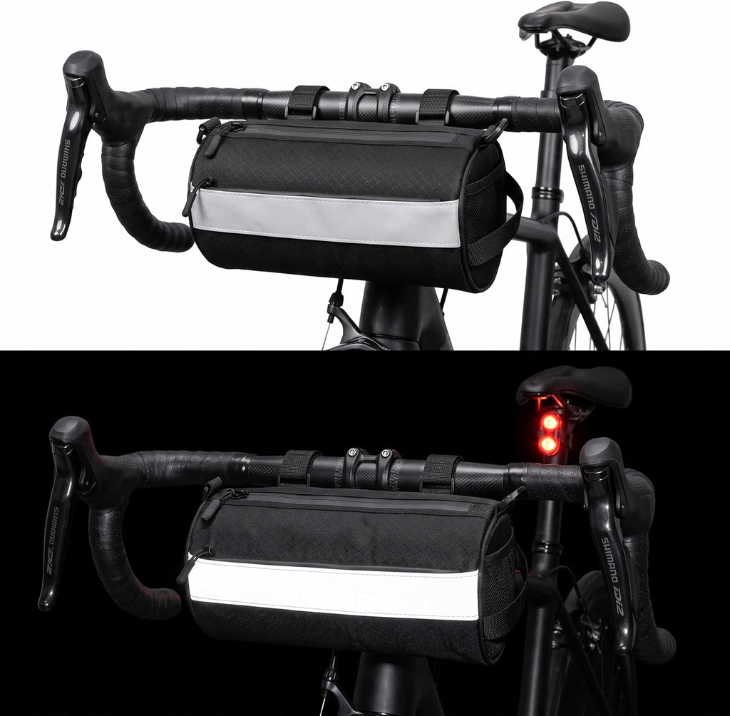 Waterproof Bike Handlebar Bag for E-bike & Bicycle 2.4L Front Storage Bag