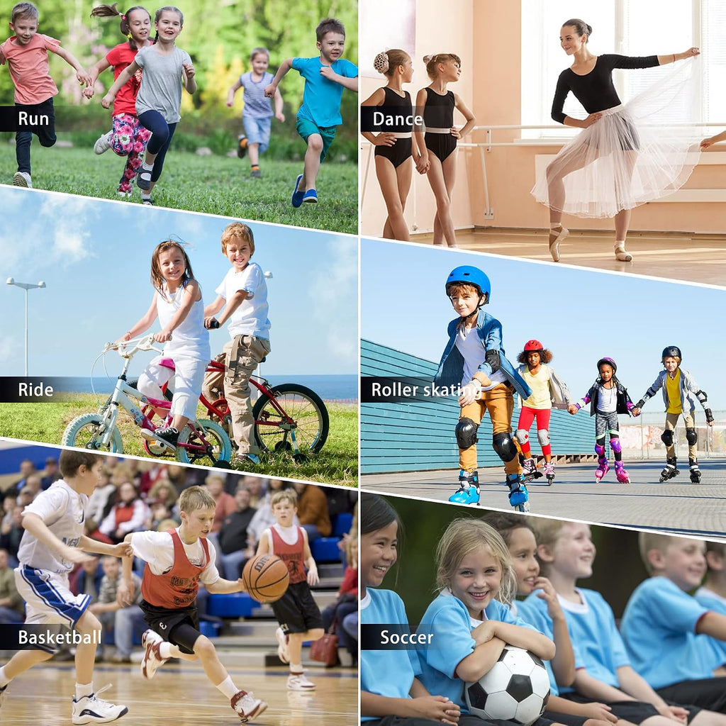 Elbow Pads and Knee Pads for Kids,Protective Pad Sets with Thickened Pad