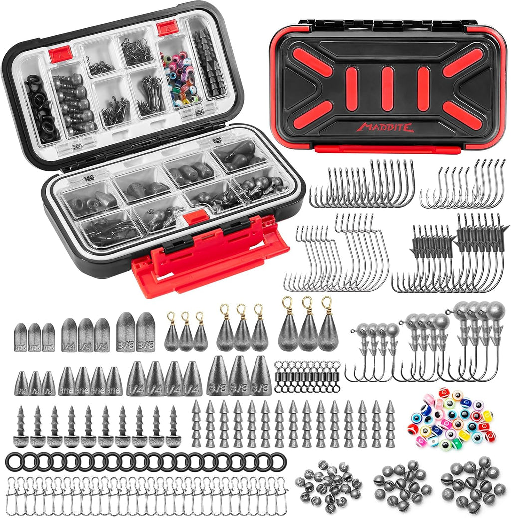 MadBite by KastKing Compact Fishing Tackle Kit for Bass Trout Panfish