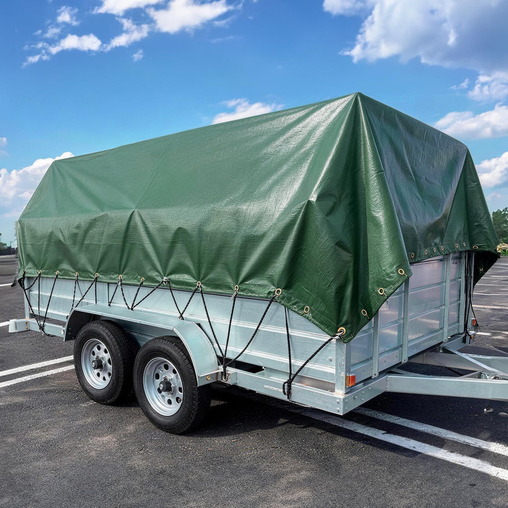 Heavy Duty Waterproof Tarp, 12 x 16 FT, 14 Mil, Multipurpose Outdoor Cover