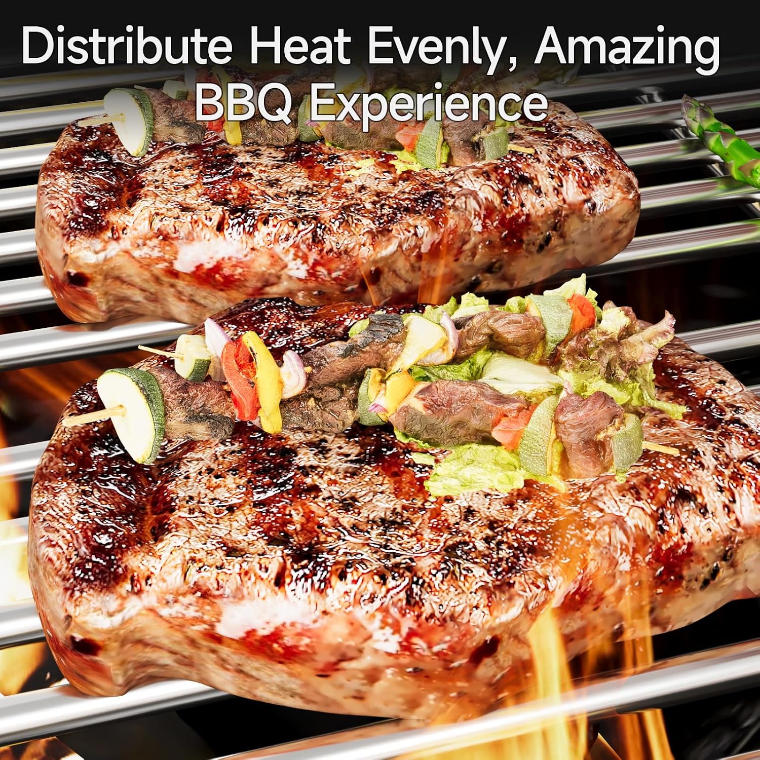 3pcs Stainless Steel Grill Grates for Charbroil, 17'' x 28.5''